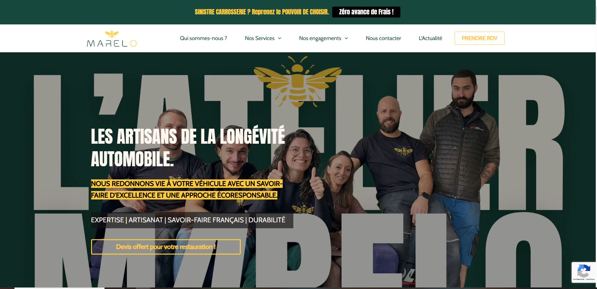 Site Web Atelier Marelo
